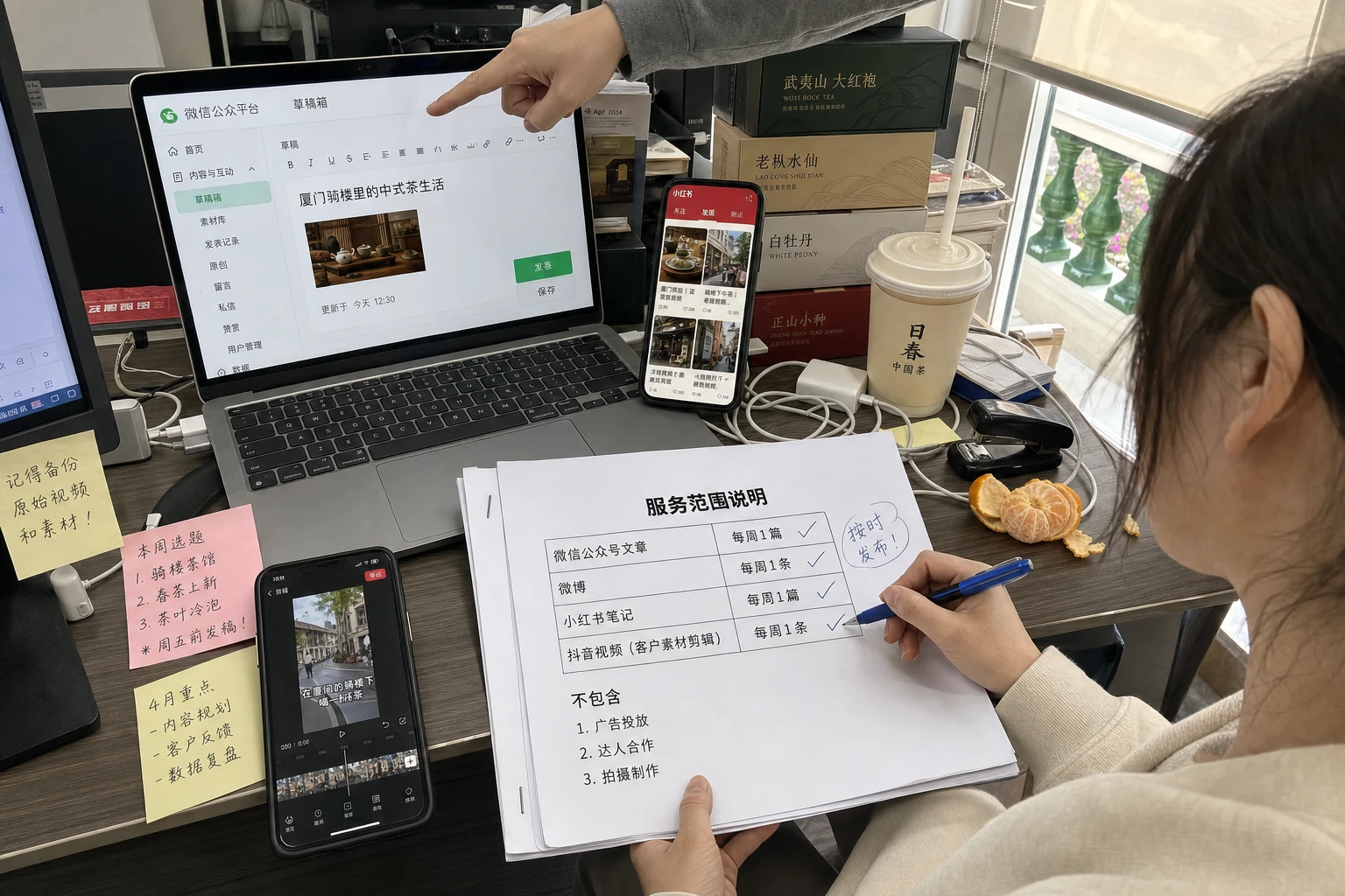 What an entry-level China social media package actually includes