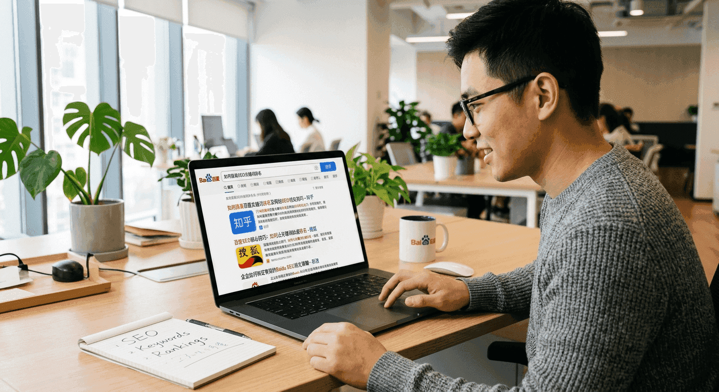 Zhihu answers ranking in Baidu search results