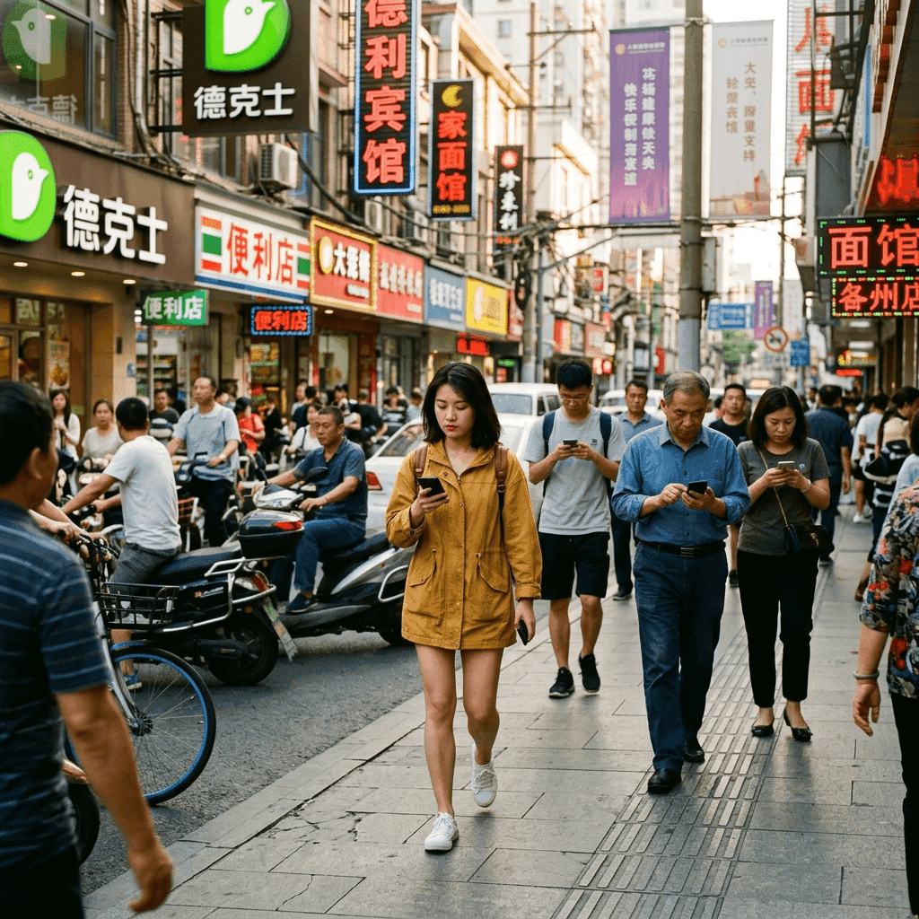 Weibo app open showing public feed with trending posts and user discussions