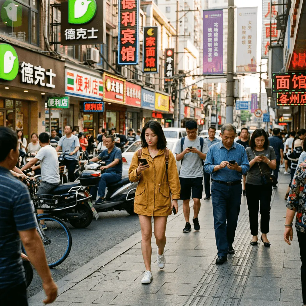 Weibo app open showing public feed with trending posts and user discussions